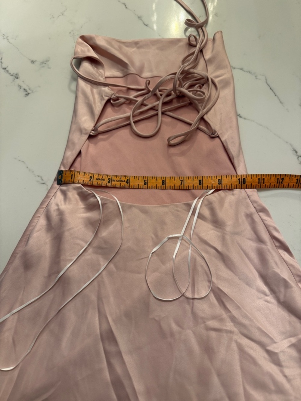Princess Polly Pink criss cross back dress size 0 - Picture 4 of 4